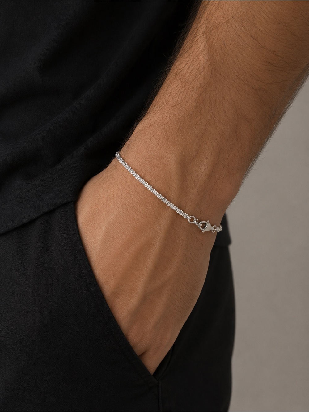 925 Sterling Silver Sparkle Margarita Chain Bracelet or Anklet 10” New